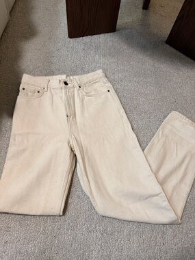 American Vintage Cream Straight Jeans